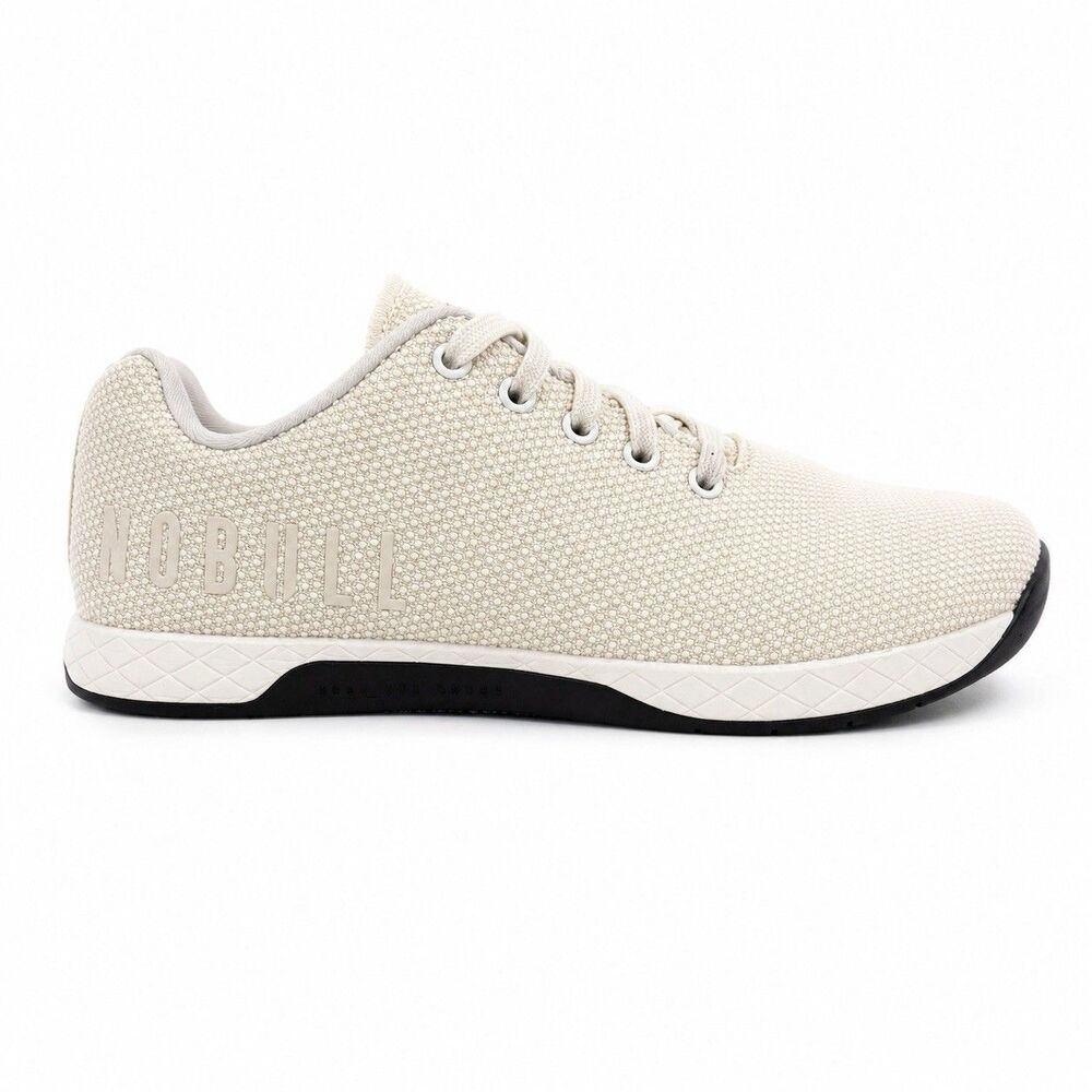 Nobull Outwork Trainer Shoes Womens 10.5 White Cream CrossFit Gym Lifting Weight